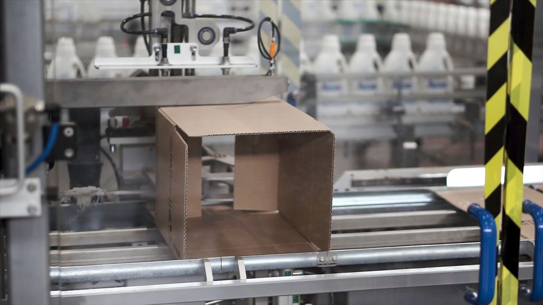 Case erector forming a cardboard carton